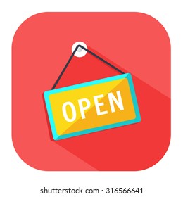  open sign  icon