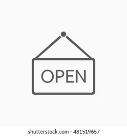 Open Sign Icon