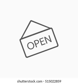 open sign icon