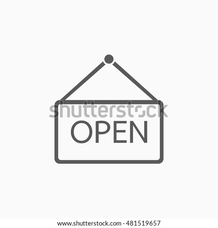 open sign icon