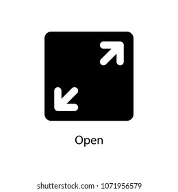 open sign icon. Element of minimalistic icon for mobile concept and web apps. Signs and symbols collection icon for websites, web design, mobile app on white background