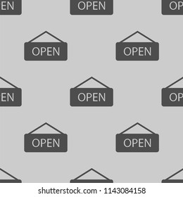 open sign icon illustration vector, for web and mobile design seamless pattern