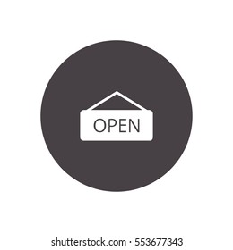 open sign icon illustration vector, for web and mobile design