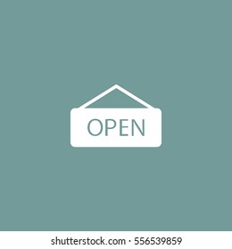 open sign icon illustration vector, for web and mobile design
