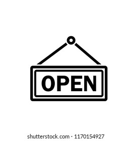 Open Sign Icon Vector