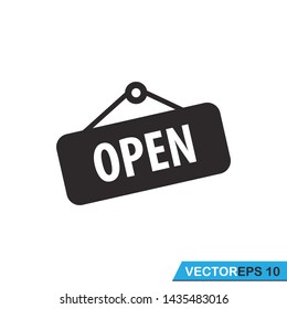 open sign icon vector design illustration