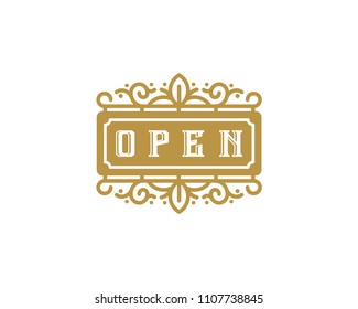 open sign icon vector illustration
