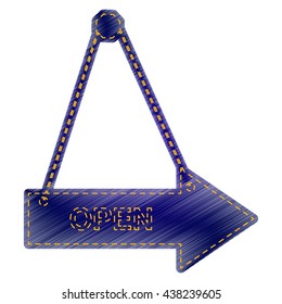 Open sign illustration