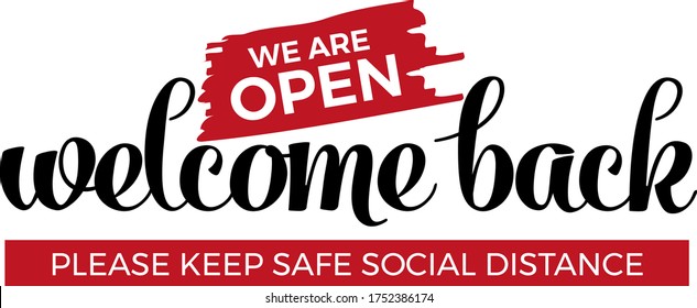 Open Sign On Front Door Welcome Stock Vector (Royalty Free) 1752386174 ...