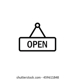 Open Sign Outline Icon