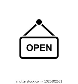 open sign outline vector