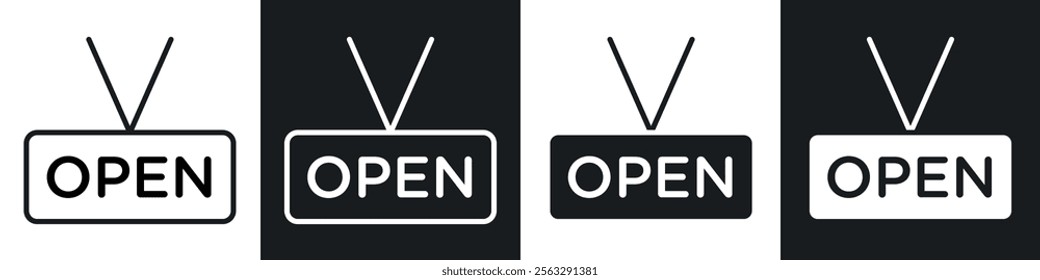 Open sign pack for app and website ui designs.