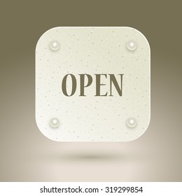 Open sign for shop design