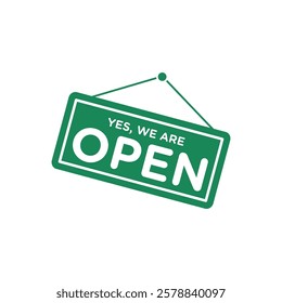 Open Sign for Store Icon Template