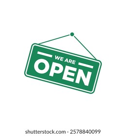 Open Sign for Store Icon Template