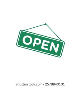 Open Sign for Store Icon Template