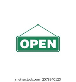 Open Sign for Store Icon Template