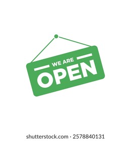 Open Sign for Store Icon Template