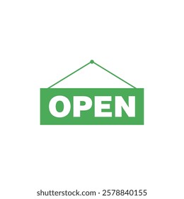 Open Sign for Store Icon Template