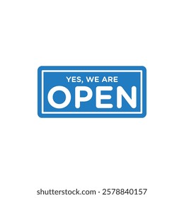 Open Sign for Store Icon Template