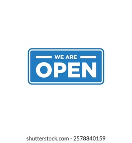 Open Sign for Store Icon Template