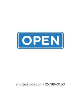 Open Sign for Store Icon Template