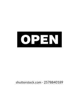 Open Sign for Store Icon Template