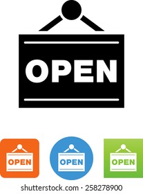 Open sign symbol 