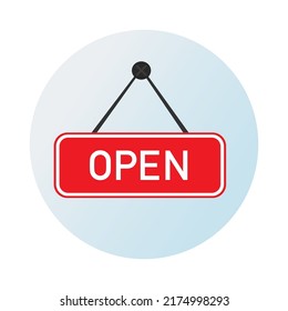 Open Sign Vector Hanging Open Sign Stock Vector (Royalty Free ...