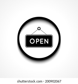 Open Sign - vector illustration eps 10