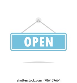 Open sign vector isolated