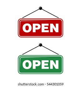 Open Signage Vector Template design Illustration Design. Vector EPS 10.