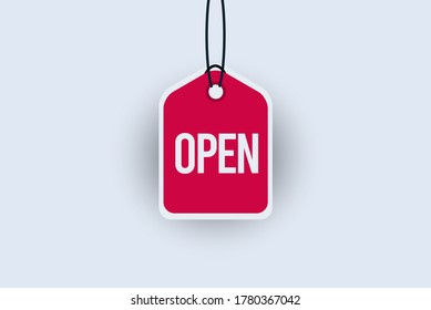 open signs premium vector template illustrations.