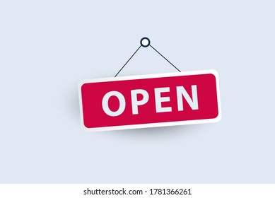 open signs premium vector template illustrations.