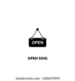 open sing icon vector. open sing sign on white background. open sing icon for web and app