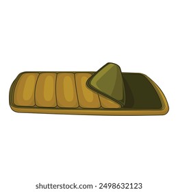 Open sleeping bag inviting to a comfortable night rest during camping trip in the nature