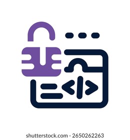 open source duotone icon. Sleek and modern vector icon for websites, mobile apps, marketing materials, and corporate design. Fully scalable and ready to use.