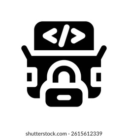 open source glyph icon. Strong and solid vector icon for websites, mobile interfaces, presentations, and visual branding. High quality and easy to edit.