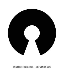 Open source icon flat outline in black