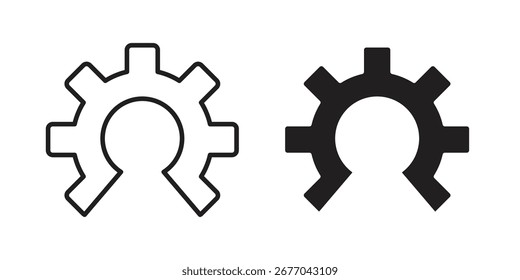 Open source icon. Stroke and Glyph pictogram. Vector illustration on white background