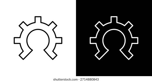 Icono de código abierto en estilo de línea de trazo de moda. Conjunto de Vector de icono de Sitio web.