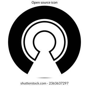 Open source icon vector illustration graphic on background