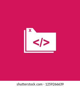 open source icon vector. open source sign on pink background. open source icon for web and app