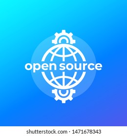 Open Source Software Icon, Vector