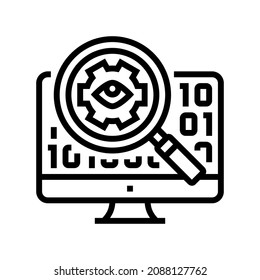 Open Source Software Line Icon Vector. Open Source Software Sign. Isolated Contour Symbol Black Illustration