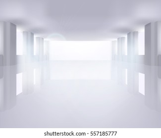 Open space. Vector illustration.