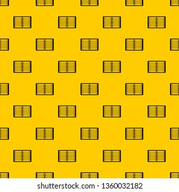 Open spiral lined notebook pattern seamless vector repeat geometric yellow for any design