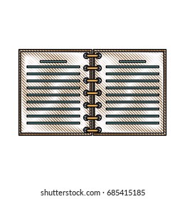 open spiral notebook pages copyspace study