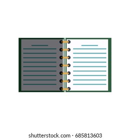 open spiral notebook pages copyspace study