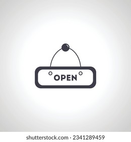 open store sign icon. open store sign icon.